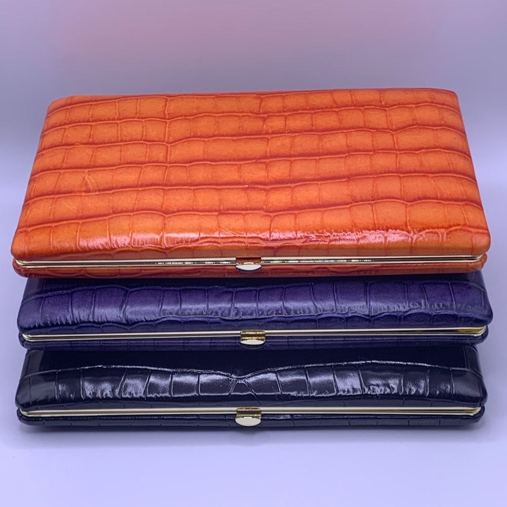 Leather clutch wallets